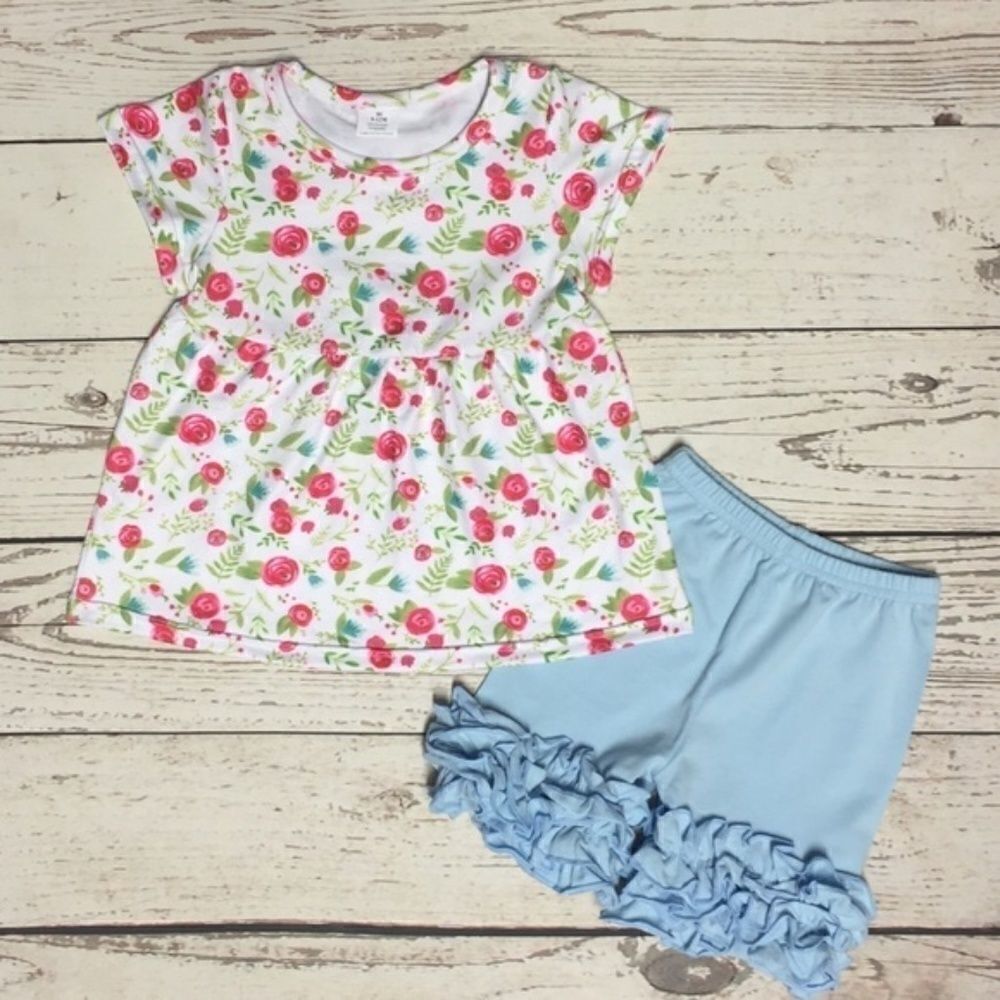 NEW Floral 2pc. Shorts Set - Picture 2 of 5